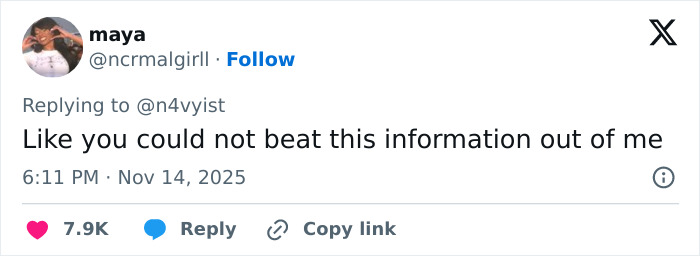 Screenshot of a Twitter reply expressing disbelief, related to fans reacting to Millie Bobby Brown&rsquo;s story about dating Jake Bongiovi.