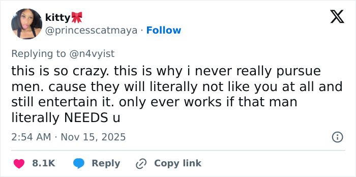 Tweet from user kitty reacting to Millie Bobby Brown&rsquo;s story about dating Jake Bongiovi, discussing relationships and attraction.