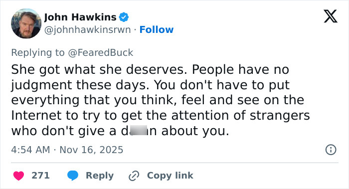 Screenshot of a social media post discussing a DoorDash driver arrested after recording and posting video of undressed customer. Screenshot of a social media post discussing a DoorDash driver arrested after recording and posting video of undressed customer.