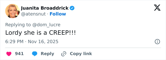 Twitter reply from a user expressing strong negative opinion, highlighting concern related to Ariana Grande&rsquo;s health after Governors Award appearance.
