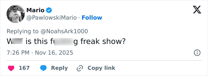 Tweet by Mario expressing shock and confusion, related to the topic of acting and gestures while crying.