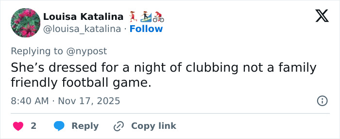 Comment criticizing singer's inappropriate outfit during US National Anthem at NFL game sparking disrespectful reactions.