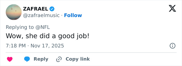 Singer criticized for disrespectful outfit during US National Anthem performance at NFL game, sparking controversy online.