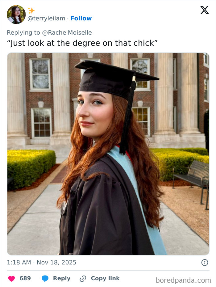 Woman Celebrating Her PhD Delivers Savage Response To Male Criticism, Internet Joins In Woman Celebrating Her PhD Delivers Savage Response To Male Criticism, Internet Joins In