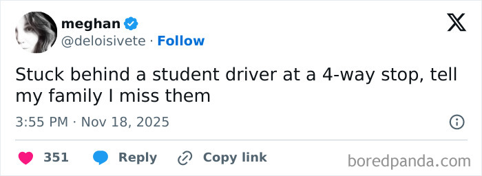 A funny tweet from a parent sharing a humorous moment while enjoying their quiet time in November.