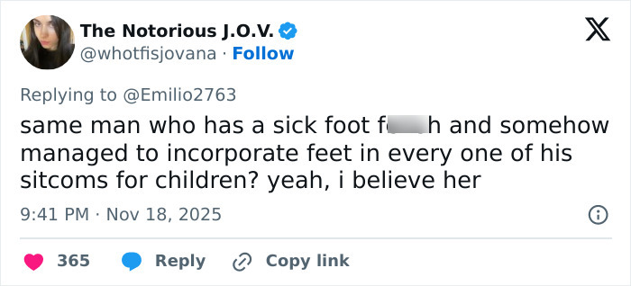 Screenshot of a tweet discussing Amanda Bynes breaking silence after a claim against Dan Schneider goes viral.