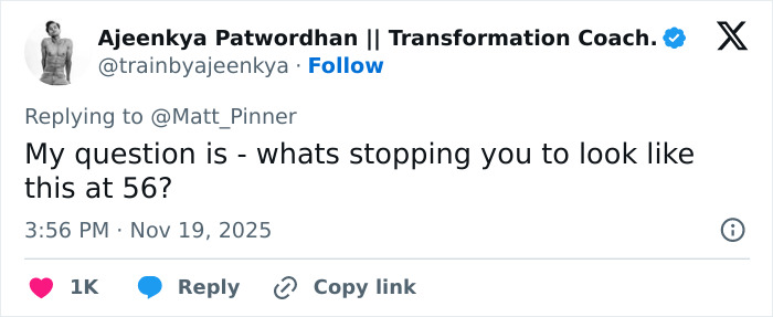 Tweet from Ajeenkya Patwordhan questioning looking like Jennifer Lopez at 56 amid discussions on her daring stage outfit. Tweet from Ajeenkya Patwordhan questioning looking like Jennifer Lopez at 56 amid discussions on her daring stage outfit.
