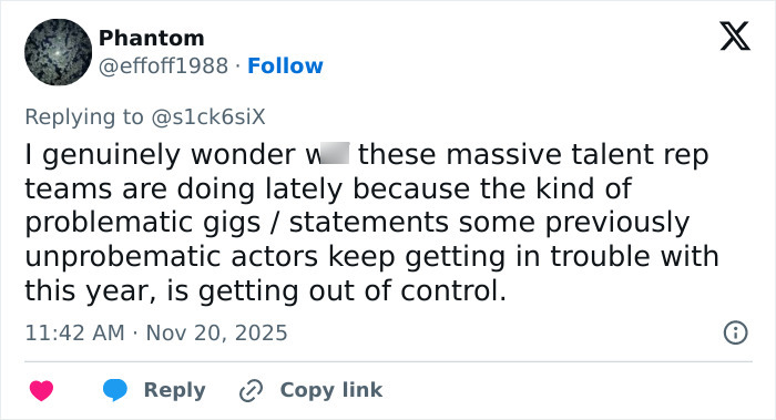 Tweet discussing Kristen Bell sparking outrage after joining Fox Faith Project, highlighting self-cancel controversies.