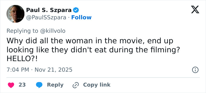 Tweet from Paul S. Szpara expressing concern over Ariana Grande&rsquo;s transformation and mentioning tons of surgery.