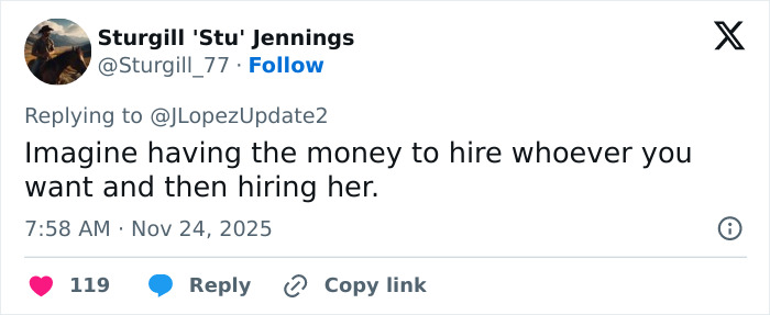 User comment on Jennifer Lopez's risqué performance at a billionaire's wedding showing mixed reactions on social media. User comment on Jennifer Lopez's risqué performance at a billionaire's wedding showing mixed reactions on social media.