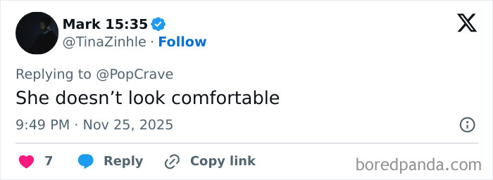 Screenshot of a tweet commenting on Ariana Grande getting roasted after an intimate interaction with Jonathan Bailey.