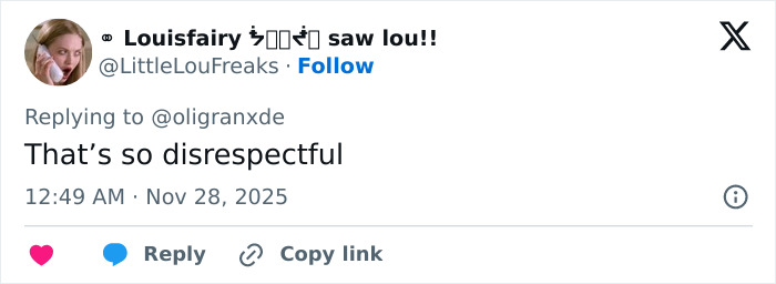 Twitter reply criticizing Wicked cast after viral selfie excluding Marissa Bode, sparking debate on disability inclusion.