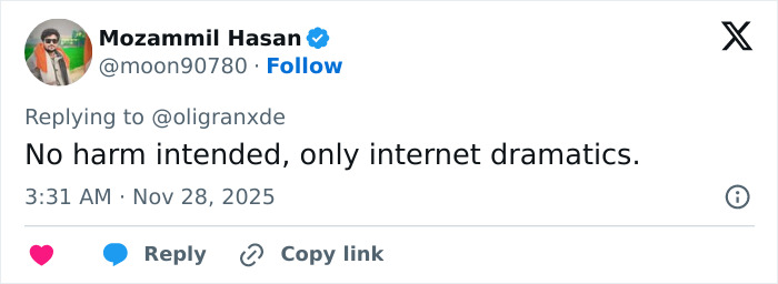 Social media reply defending Wicked cast after viral selfie controversy sparks disability inclusion debate.