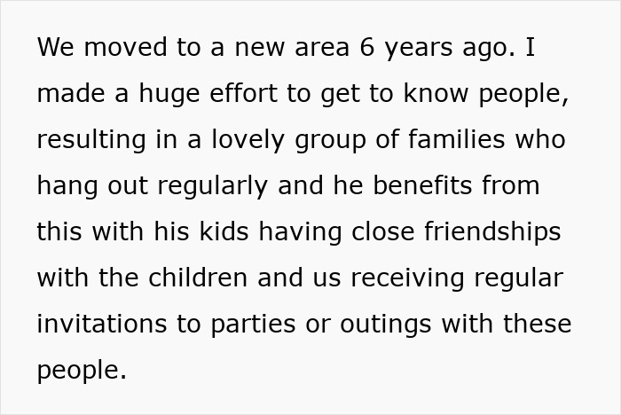 Wife prepares feast and fun for family while husband only opens the oven door, calling her moody.