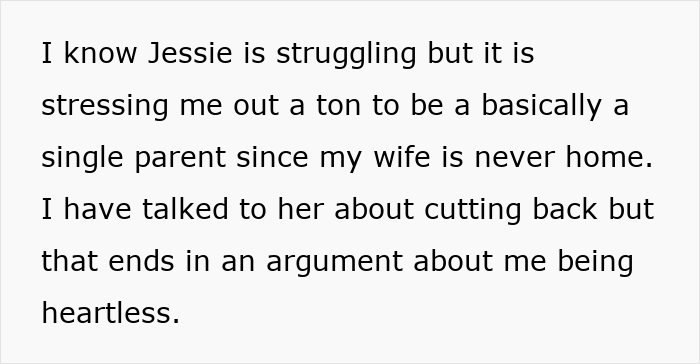 Text excerpt about a mom prioritizing her widowed friend over her own kids, causing husband to feel stressed and heartless. Text excerpt about a mom prioritizing her widowed friend over her own kids, causing husband to feel stressed and heartless.