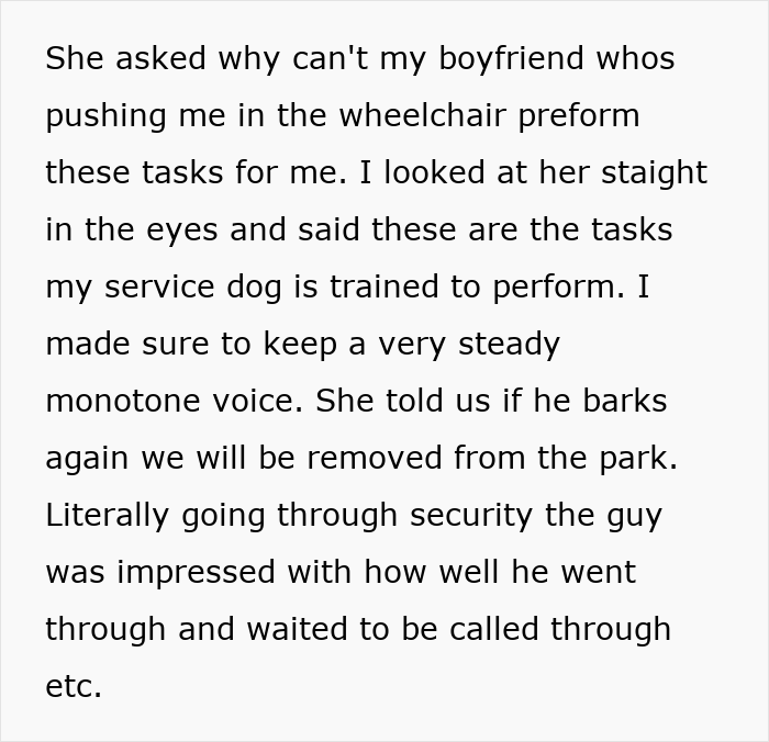 Woman Files A Complaint About Disney Security Shaming Her For Bringing Her Service Dog, They Respond