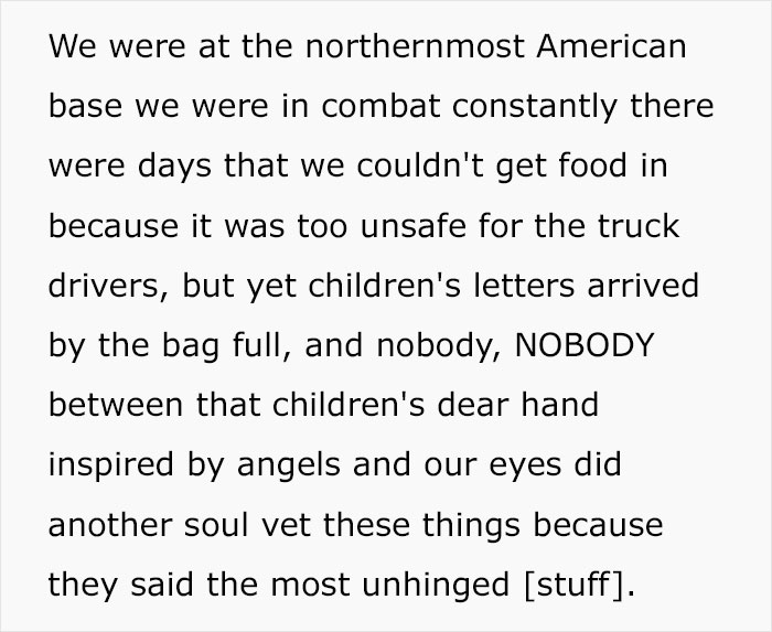 U.S. soldiers sharing hilarious and savage letters kids send them from combat zones at the northernmost American base