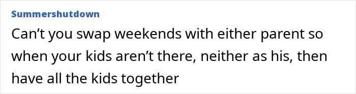Woman expressing regret after marrying man with 4 kids, overwhelmed by parenting them every weekend.