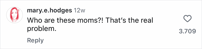 Comment reading Who are these moms?! That&rsquo;s the real problem, emphasizing Gen-Z workers relying on mom to fight work battles.