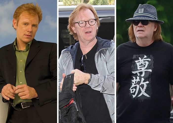 Then and now shots of a male star from 2005, 2015, and 2025 showing changes over two decades.