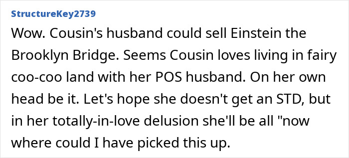 &ldquo;Ready For Some Family Drama? AITA For Telling My Cousin The Truth About Her Husband?&rdquo;