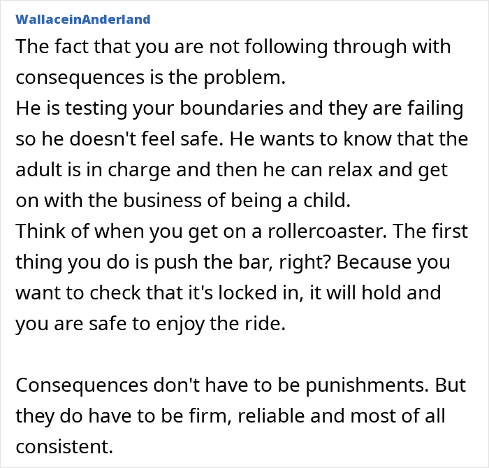 Alt text: parenting advice on handling kids' behavior and setting firm consistent boundaries to improve how kids act
