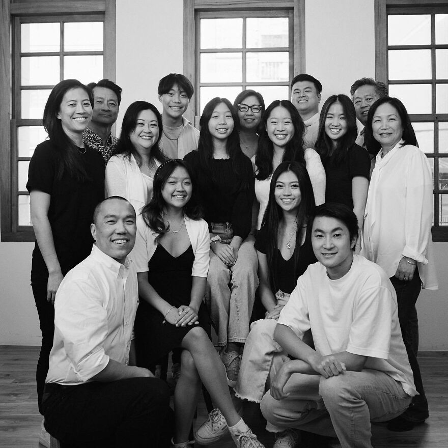 Group portrait of diverse Asian individuals promoting unity and challenging Asian stereotypes in the modern world.