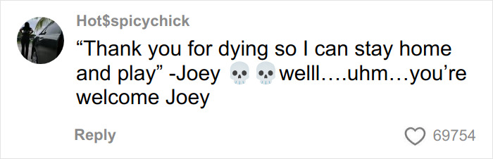 Comment from user Hot$spicychick humorously thanking U.S. soldiers with a savage kid&rsquo;s letter shared online.