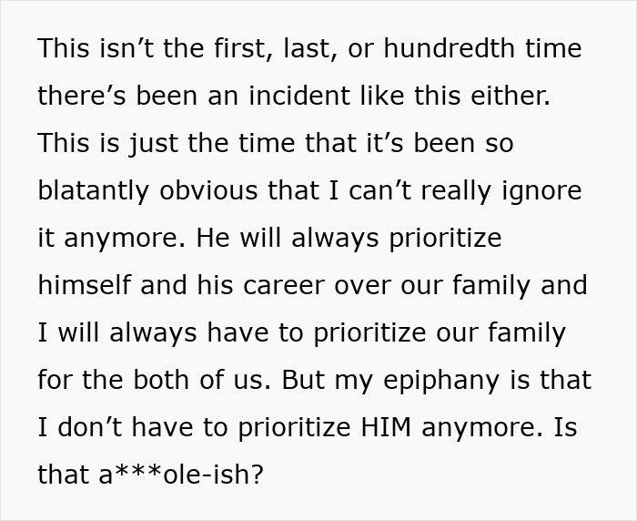 Text excerpt about a man who prioritizes work over family, causing strain with his wife who wants to stay despite it. Text excerpt about a man who prioritizes work over family, causing strain with his wife who wants to stay despite it.