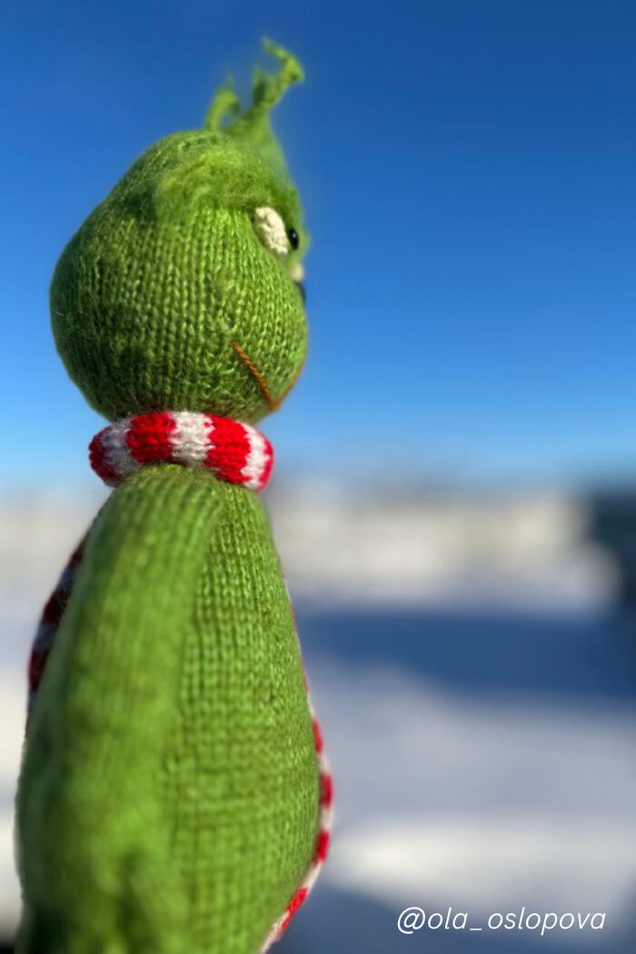 #21 Grinch Knitting Pattern By Ola Oslopova - Olaknittedbears