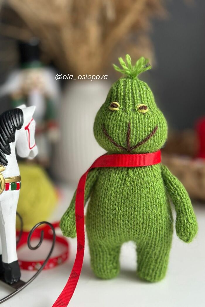 #22 Grinch Knitting Pattern By Ola Oslopova - Olaknittedbears