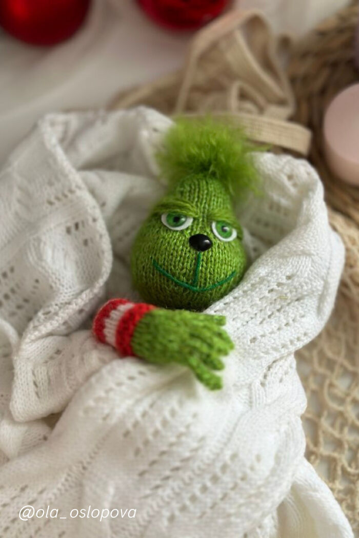 #24 Grinch Knitting Pattern By Ola Oslopova - Olaknittedbears