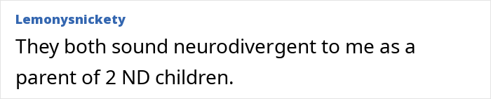 Comment discussing a parent&rsquo;s perspective on kids&rsquo; neurodivergent behavior and acting challenges.