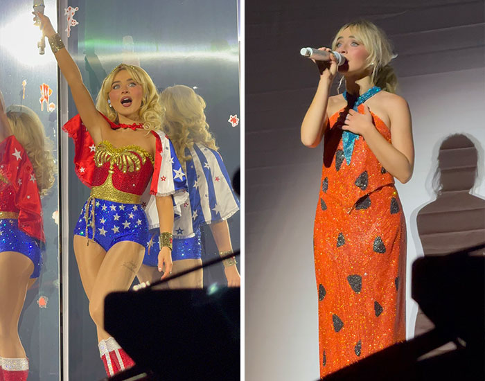 Celebrity wearing colorful Halloween costumes, showcasing creative and standout looks for Halloween costume trends.