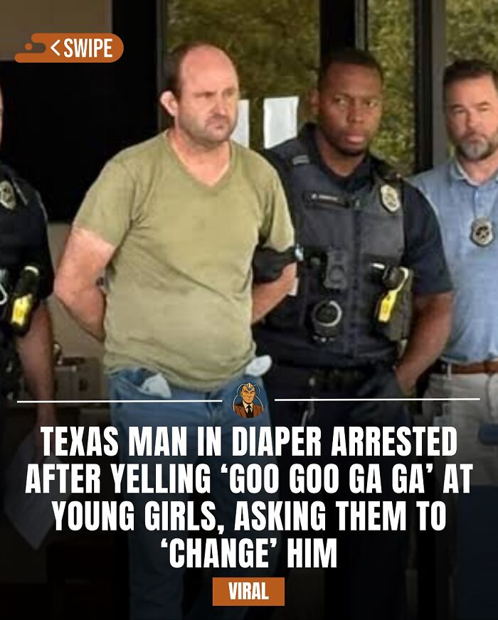 Man arrested by police with officers standing behind him, related to viral facts and interesting stories on Instagram.