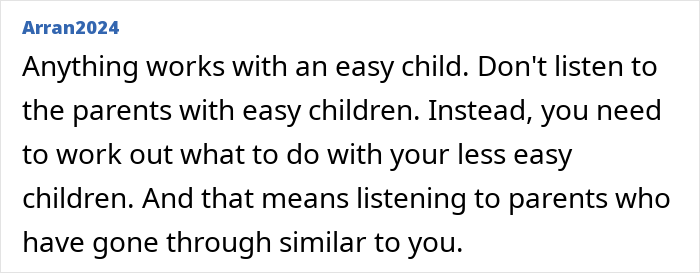 Alt text: A user discusses parenting challenges and advice on handling kids who act difficult and start to spit.