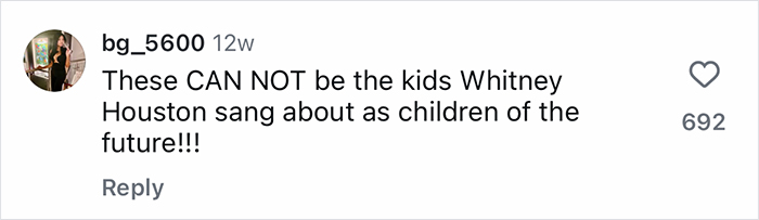 Comment on social media saying these Gen-Z workers rely on mom to handle work conflicts, with 692 likes shown.