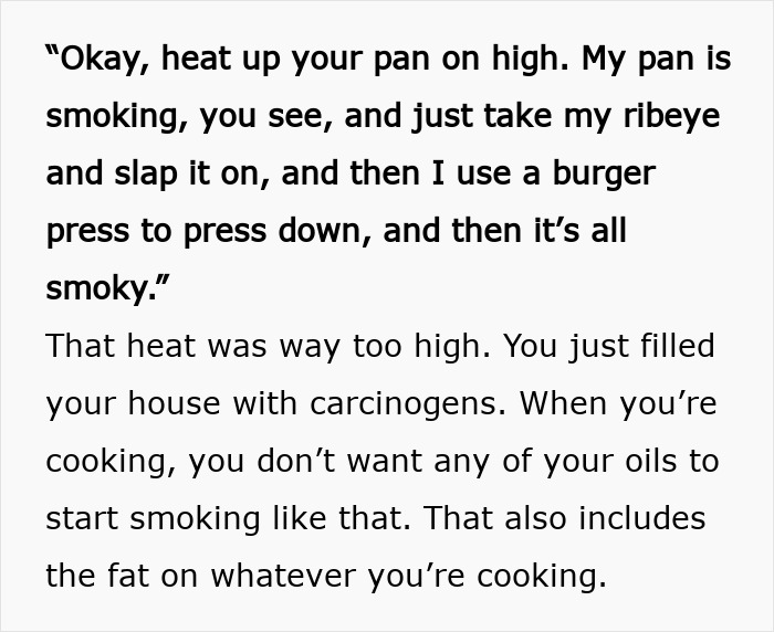 Alt text: A humorous wild American food creation causing smoke and cooking concerns, illustrating “I’m Too European For This” reactions. Alt text: A humorous wild American food creation causing smoke and cooking concerns, illustrating “I’m Too European For This” reactions.
