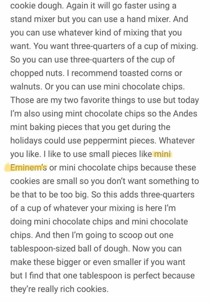 Text excerpt highlighting funny autocorrect mistake with the keyword mini Eminem’s from autocorrect betrayed people photos.