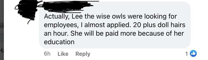 Screenshot of a humorous autocorrect fail in a social media comment about job applicants and pay rate mistakes.