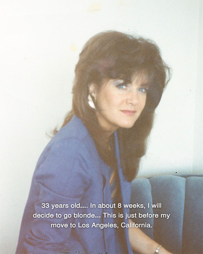 Woman at age 33 sharing her aging progress and experience before getting a facelift at 70 years old.