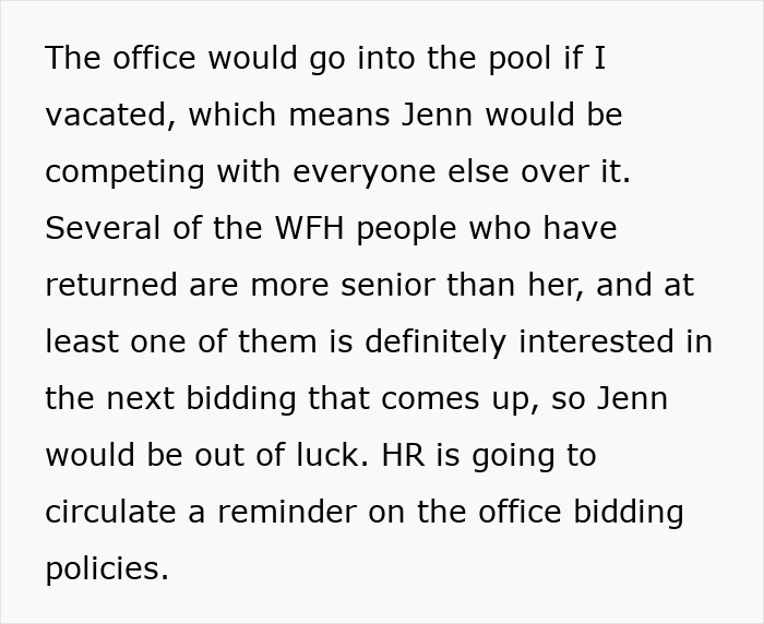 Woman Can't Handle A 'No' After Coworker Refuses To Give Back Her Old Office Space