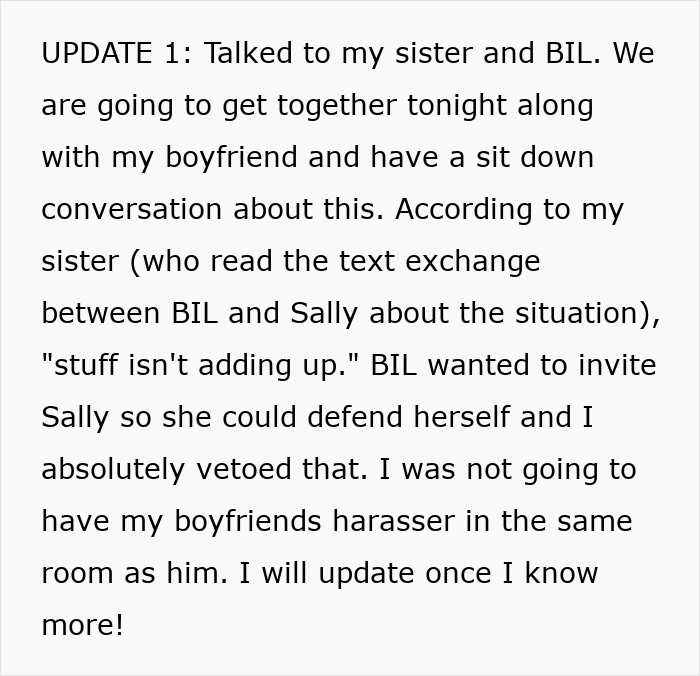 Text update about polyamorous woman making a pass at taken guy and his girlfriend confronting her over the situation.