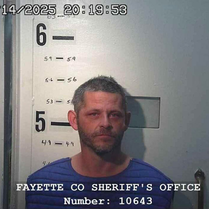Mugshot of step-uncle arrested after body of 14-year-old girl found in RV, shown against height chart. Mugshot of step-uncle arrested after body of 14-year-old girl found in RV, shown against height chart.