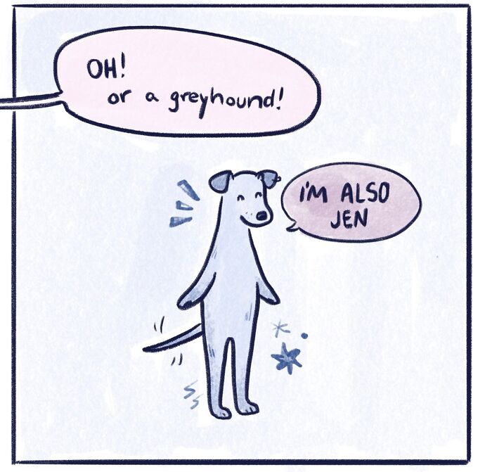 Two women chatting over coffee in a funny and honest comic about life’s little moments by Gabrielle Drolet.