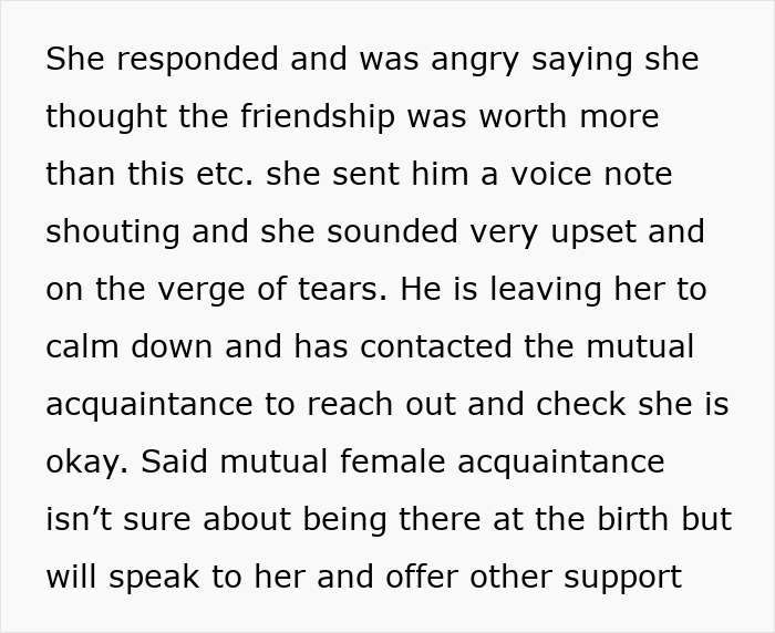 Man Weirded Out By Pregnant Friend Who Treats Him Like The Father And Wants Him At The Delivery