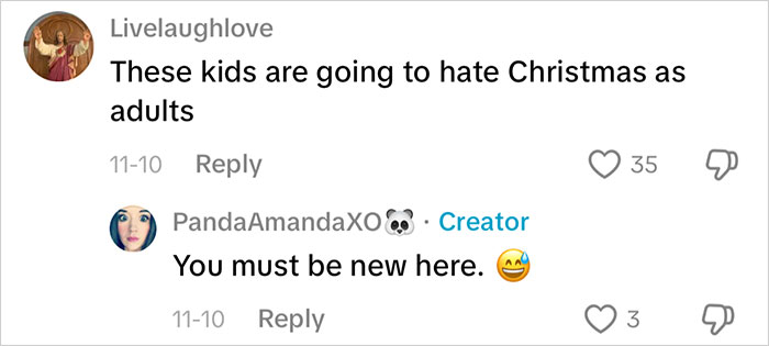 Screenshot of social media comment thread discussing backlash over mom&rsquo;s insane amount of gifts for her kids and consumerism concerns.
