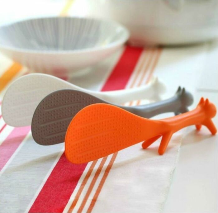 The Mundane Task Of Scooping Rice Is About To Be Handled By A Very Enthusiastic Woodland Creature Thanks To This Squirrel Rice Spoon 
