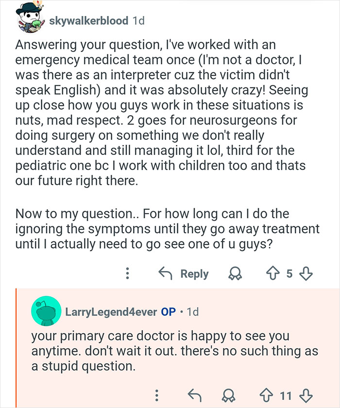 Reddit Q&A with doctors answering urgent medical questions from the internet in a candid online discussion.