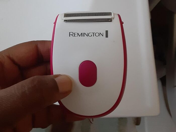 That Horrifying Moment Of Discovery When You Realize You Missed A Huge Patch Of Hair On Your Leg Is What This Remington On The Go Shaver Was Made For